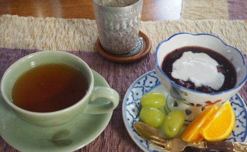 黒米のデザート
